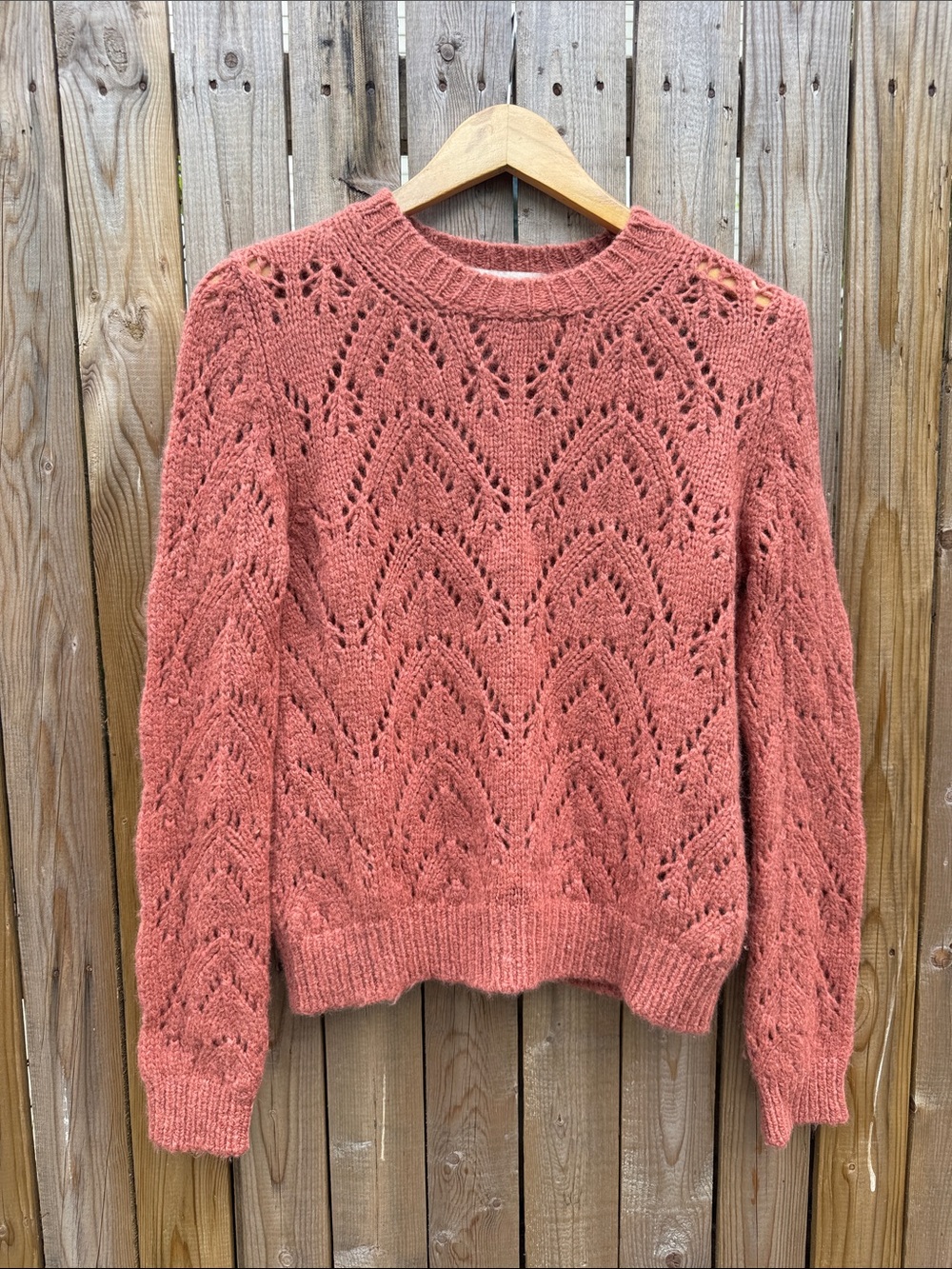 Vanessa Bruno alpaca Crewneck Sweater in Terracotta